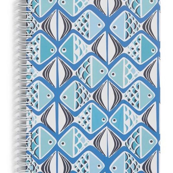 NEW Vera Bradley Mini Notebook in Go Fish Pattern - Picture 1 of 5